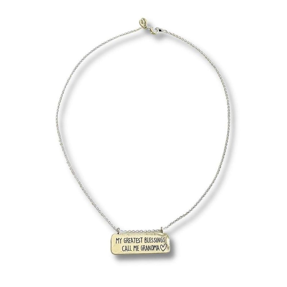 Alisa Michelle - Silver Necklace - My Greatest Blessings Call Me Grandma - NWT